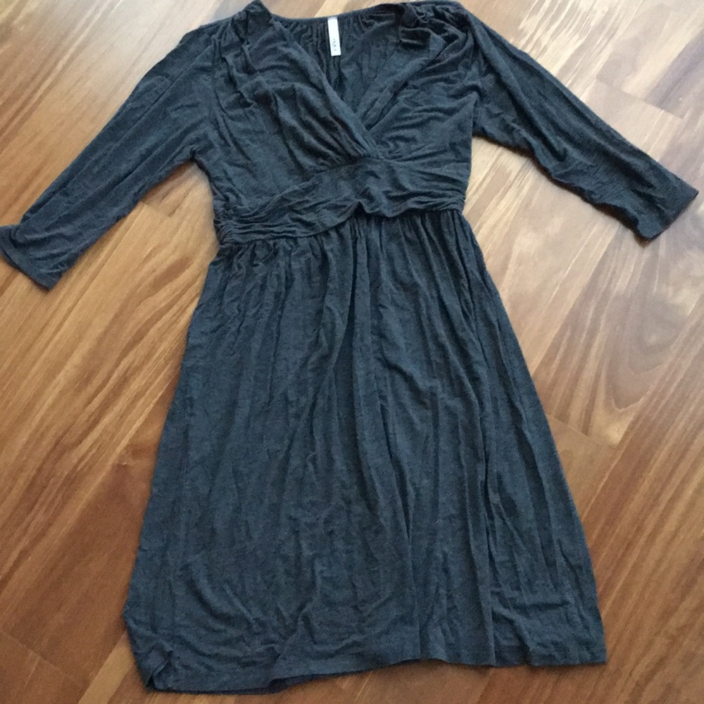 ModCloth Gilli Flattering Gray dress